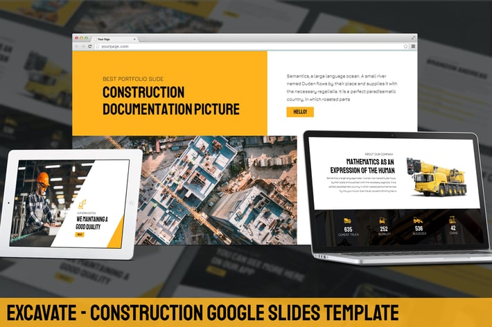 Excavate - Construction Google Slides Template