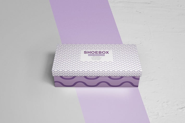 Paper Shoe Box Mockup