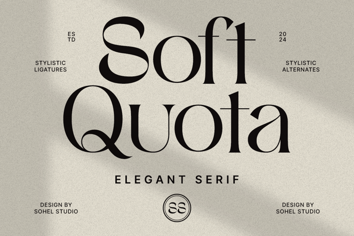Soft Quota - Timeless Elegant Serif Typeface