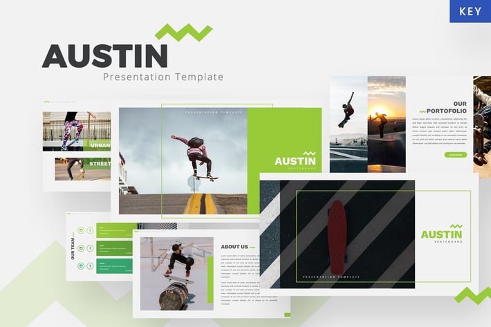 Austin - Skateboard Keynote Template