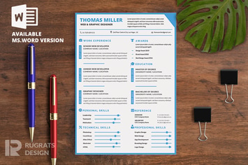 Minimalist CV Resume R8