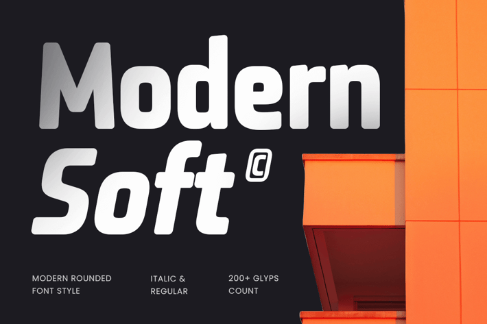 Modern Soft - Modern Rounded Font