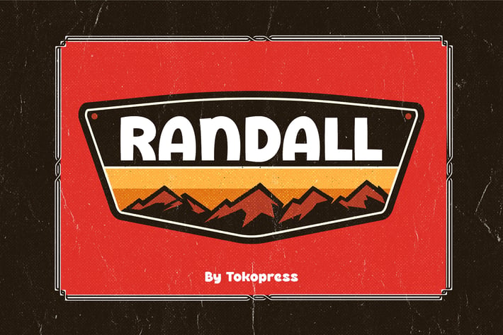Retro Font - Randall