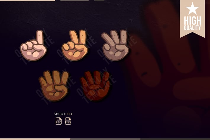 Sub Badges Hand for Twitch