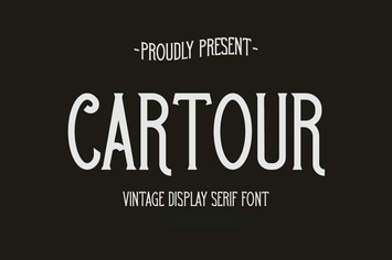 Cartour – Vintage Display Serif Font