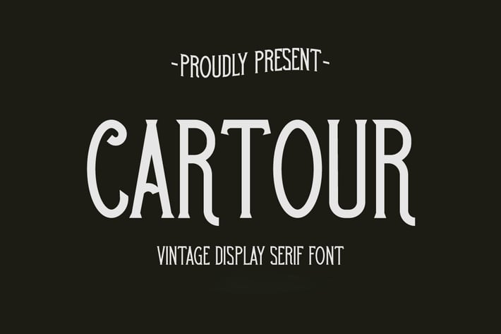Cartour – Vintage Display Serif Font