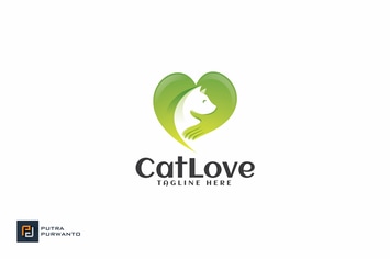 Cat Love - Logo Template