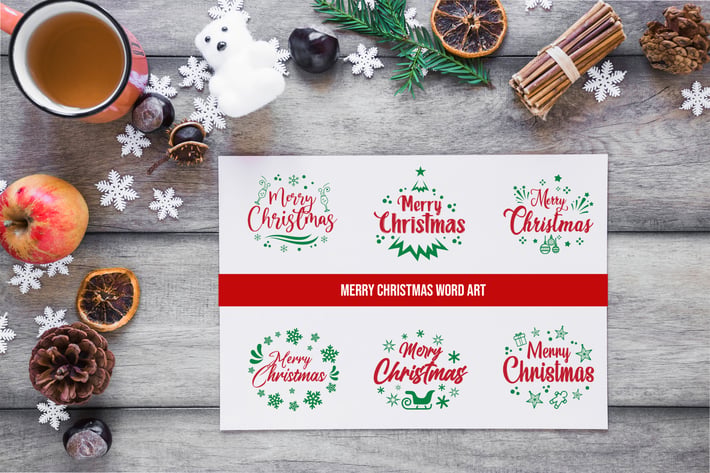 Sets of Christmas Typography