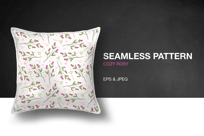 Cozy Rosy Seamless Pattern