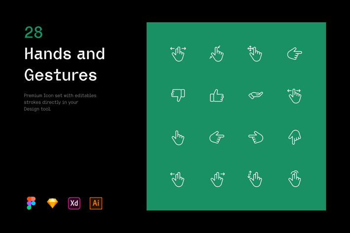 Hands and Gestures - Iconuioo