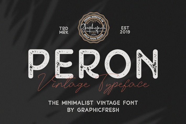 Peron - Modern Vintage | 4 Fonts
