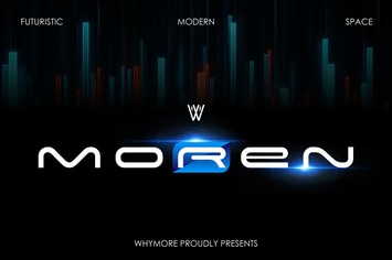 Moren: Futuristic Sleek Stylish Font