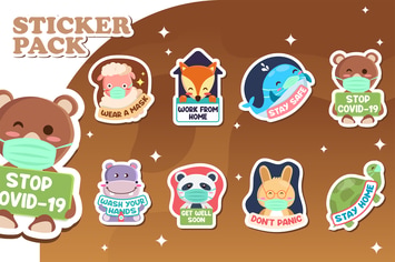 Covid Stickers