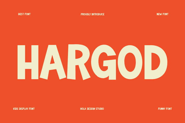 Hargod - Funny & Kids Font