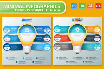 Light Bulb Infographics design
