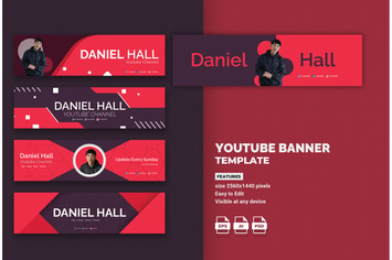 Modern Youtube Banner Template