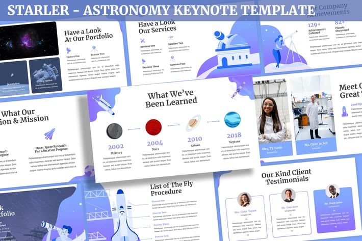 Starler - Astronomy Keynote Template