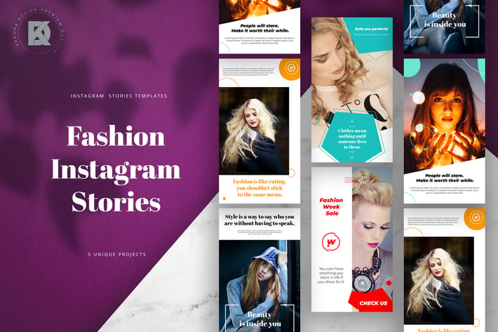 Instagram Stories Fashion Quote Pack