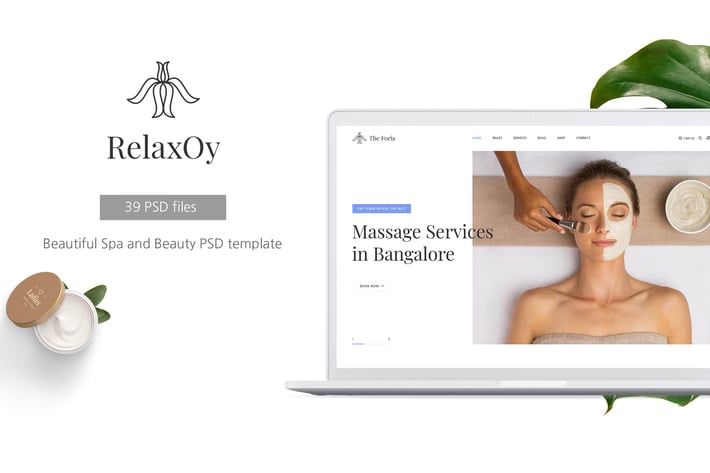 RelaxOy - Spa & Beauty PSD Template