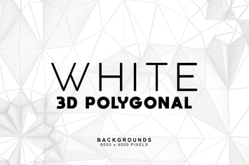 White 3D Polygonal Backgrounds