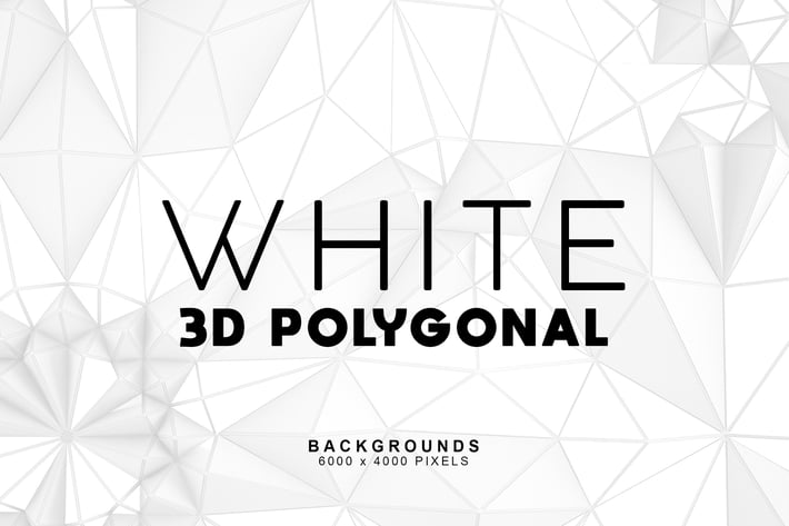 White 3D Polygonal Backgrounds