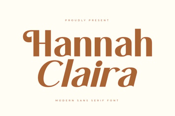 Hannah Claira Modern Sans Serif Font