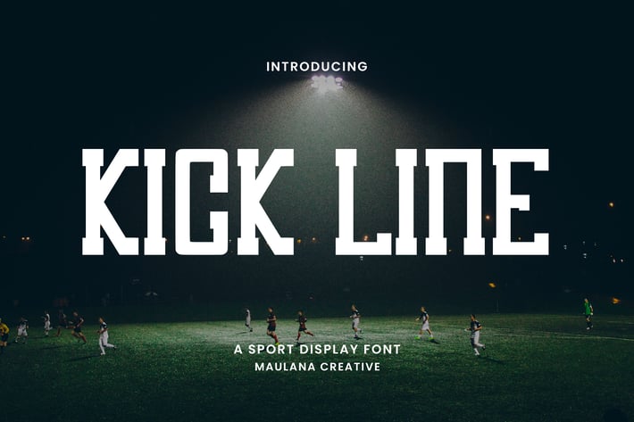 Kick Line Sport Display Font