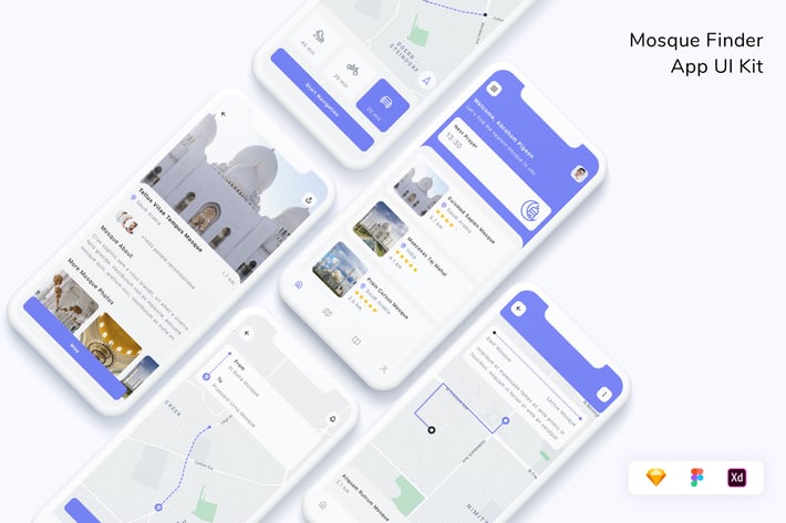 Mosque Finder App UI Kit