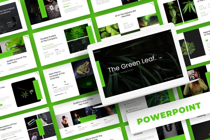 The Green Leaf - Powerpoint Template