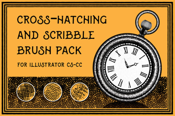 Cross-Hatching and Scribble Brush Pack