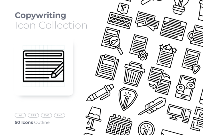 Copywriting Outline Icon