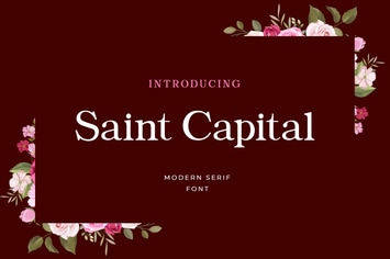 Saint Capital Modern Serif Typeface