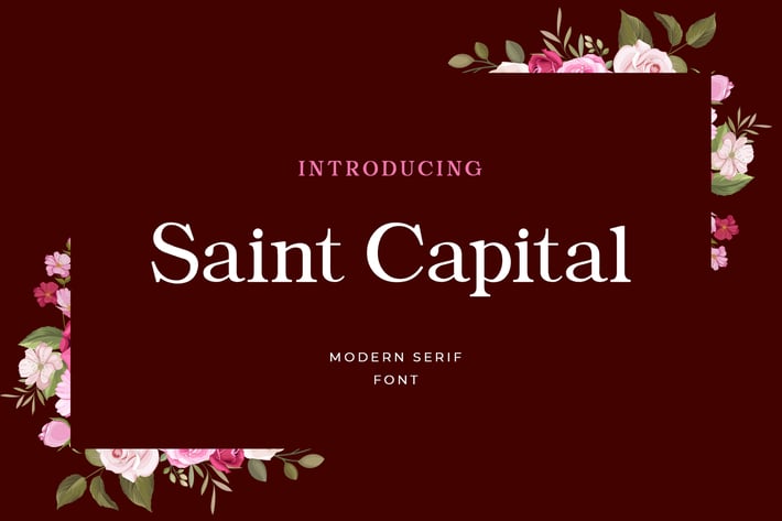 Saint Capital Modern Serif Typeface