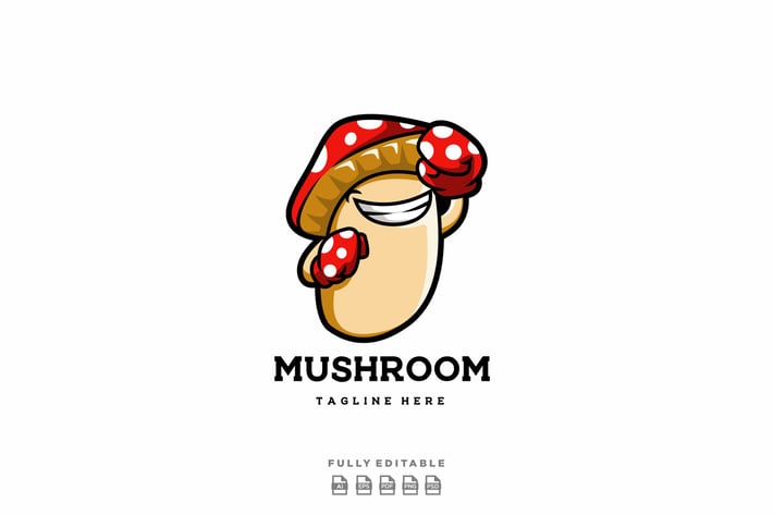 Mushroom Logo Template
