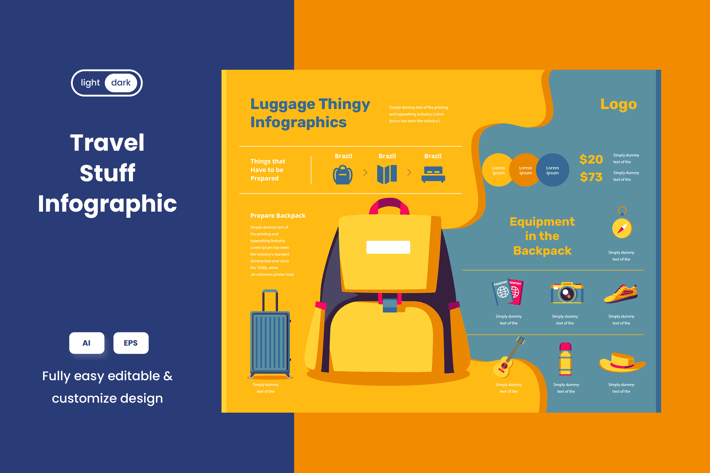 Travel Equipment Infographic