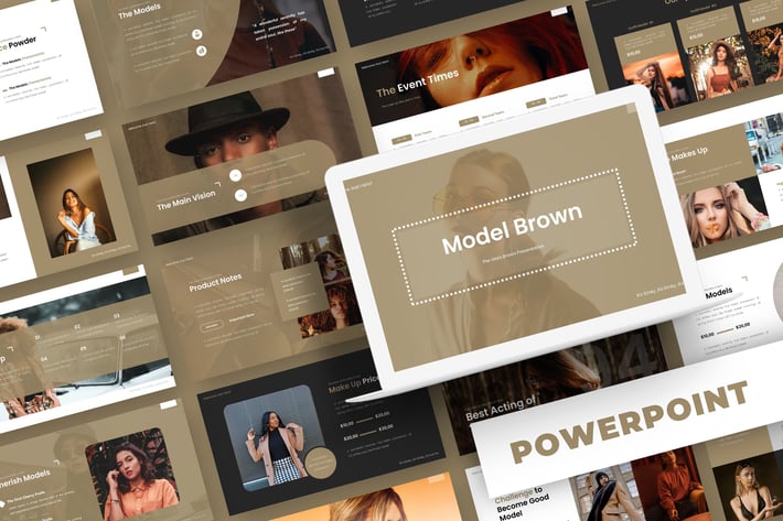 Brown Fashion - Powerpoint Template