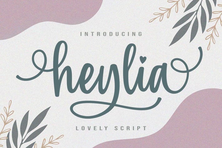 Heylia Lovely Script Font