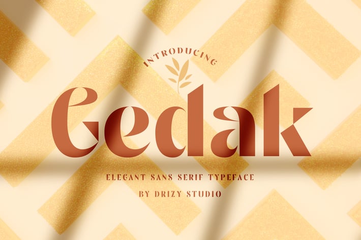 Gedak - Elegant Sans Serif Typeface