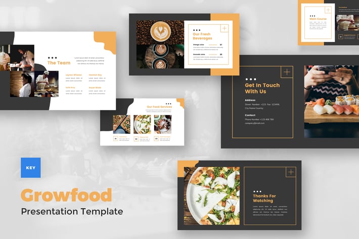 Food & Beverages Keynote Template
