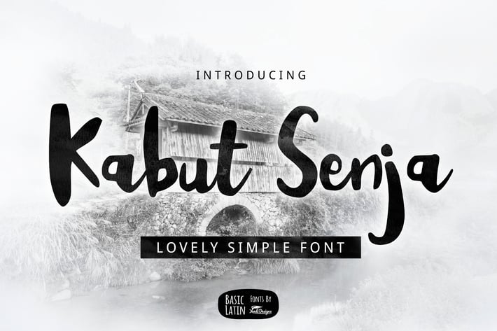 Kabut Senja Brush Font