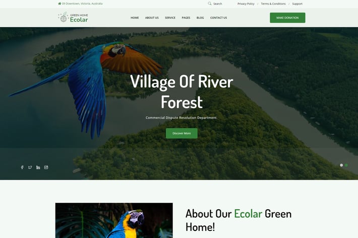 Ecolar - Environment & Ecology WordPress Theme