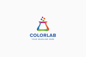 Color Lab Logo Template