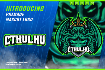 Kraken Cthulhu - Mascot Esport Logo Template