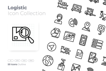 Logistic Outline Icon