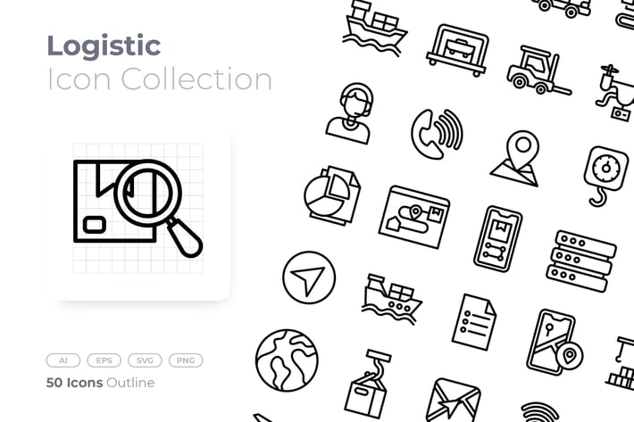 Logistic Outline Icon