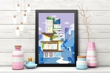 Smart Building Concept Illustration - Nh
