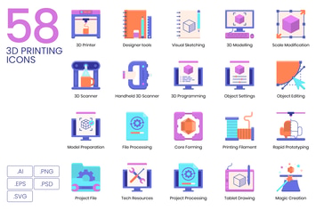 3D Printing Icons