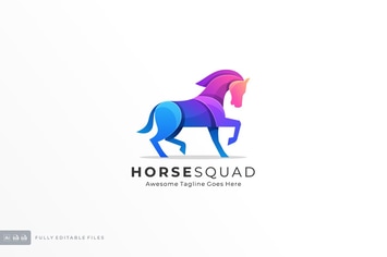 Horse Color Logo Template
