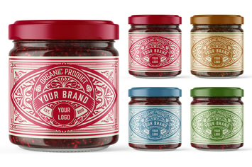 Vintage-Style Jam Label Layout