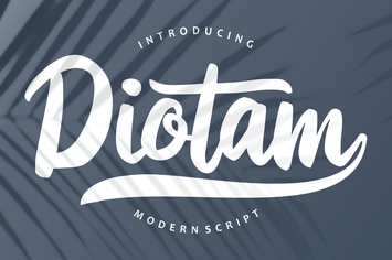 Diotam | Modern Script Font